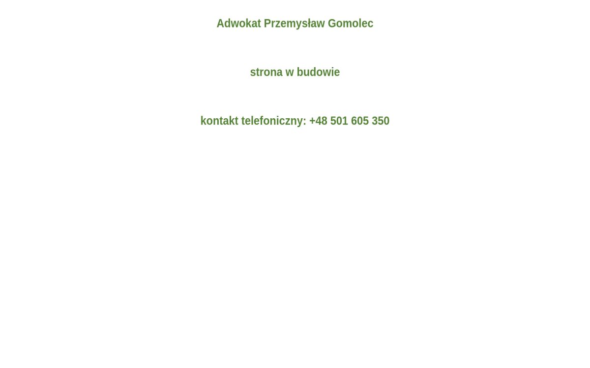https://www.adwokat-gomolec.pl